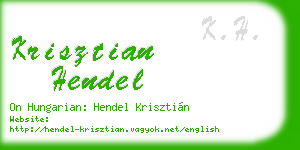 krisztian hendel business card